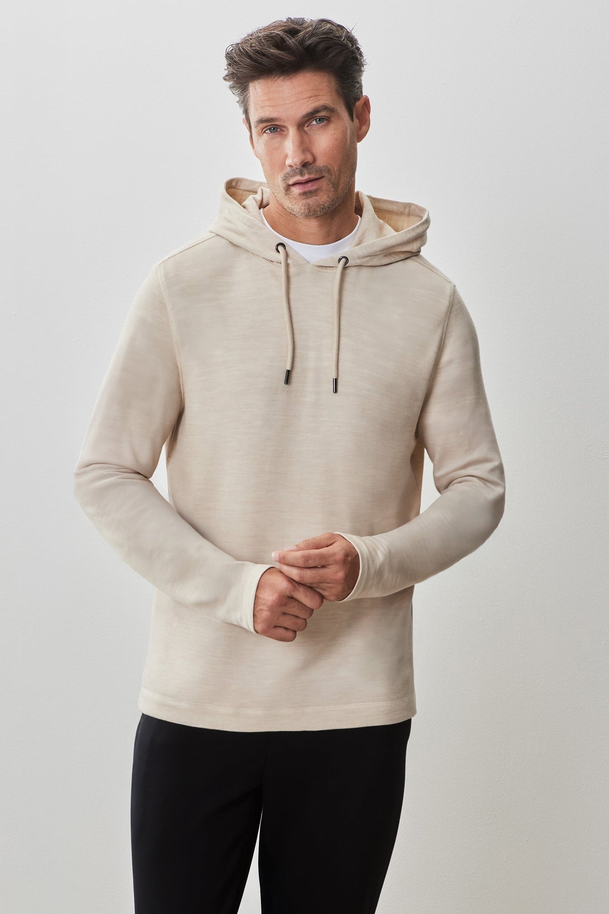 Coton ouaté "overlock" pour homme par Robert Barakett | RB51052 Mesa Anthracite | Machemise.ca, vêtements mode pour hommes