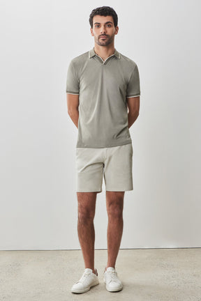 Polo à col ouvert pour homme par Robert Barakett | RB51080 Northpark Olive | Machemise.ca, vêtements mode pour hommes
