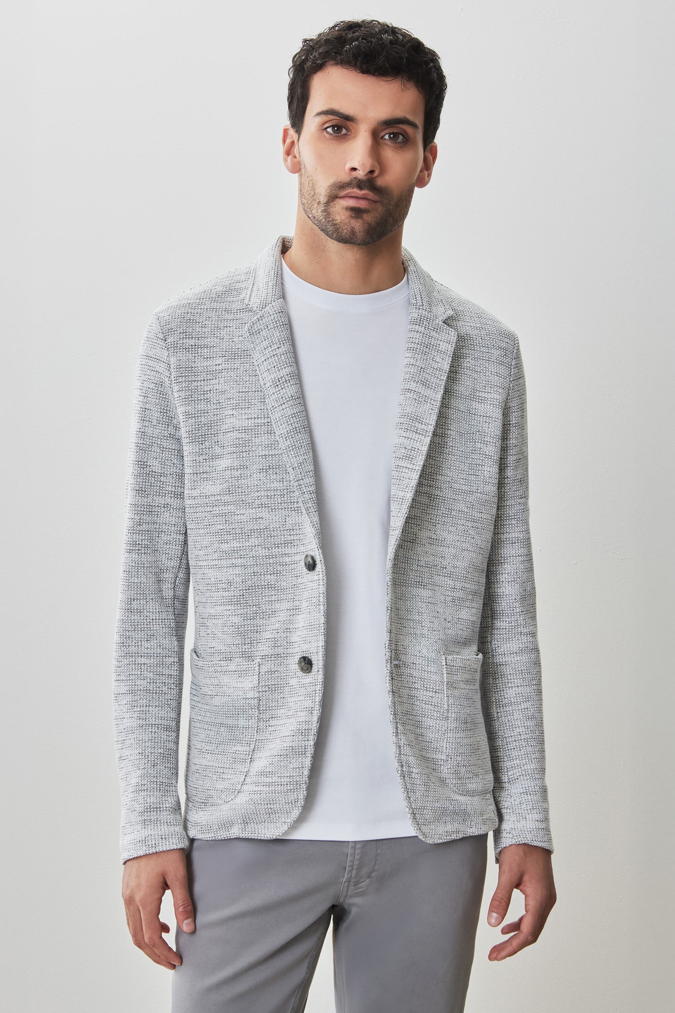 Veston pour homme par Robert Barakett | RB51102 Sudbury Gris Pâle | Machemise.ca, vêtements mode pour hommes