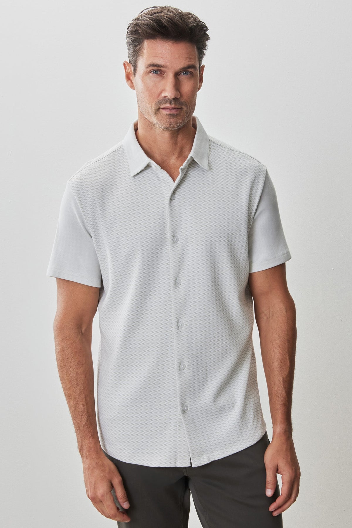 Chemise en tricot pour homme par Robert Barakett | RB51113 Booker Vert Dégradé | Machemise.ca, vêtements mode pour hommes
