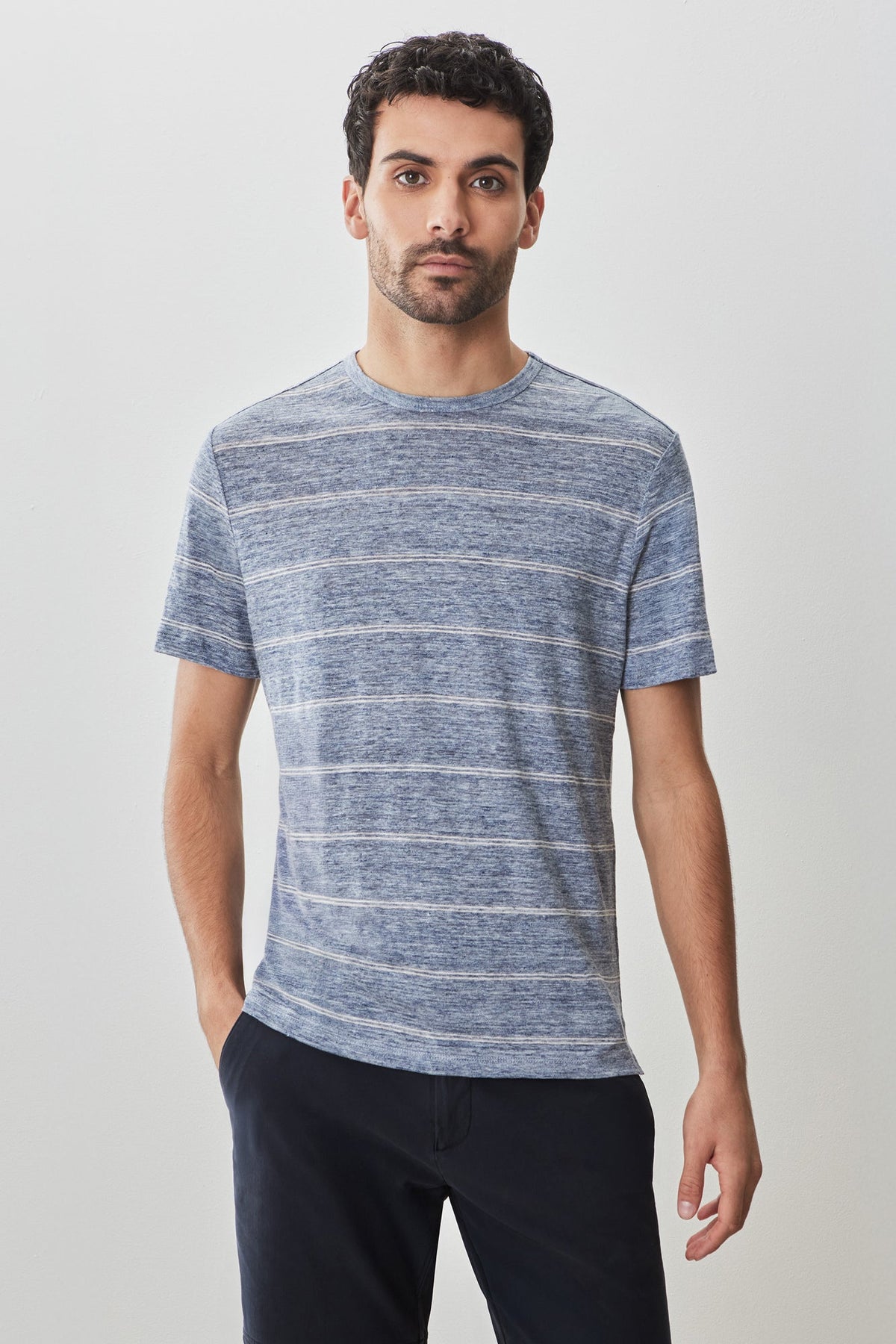 T-Shirt pour homme par Robert Barakett | RB51174 Folsom Bleu | Machemise.ca, vêtements mode pour hommes