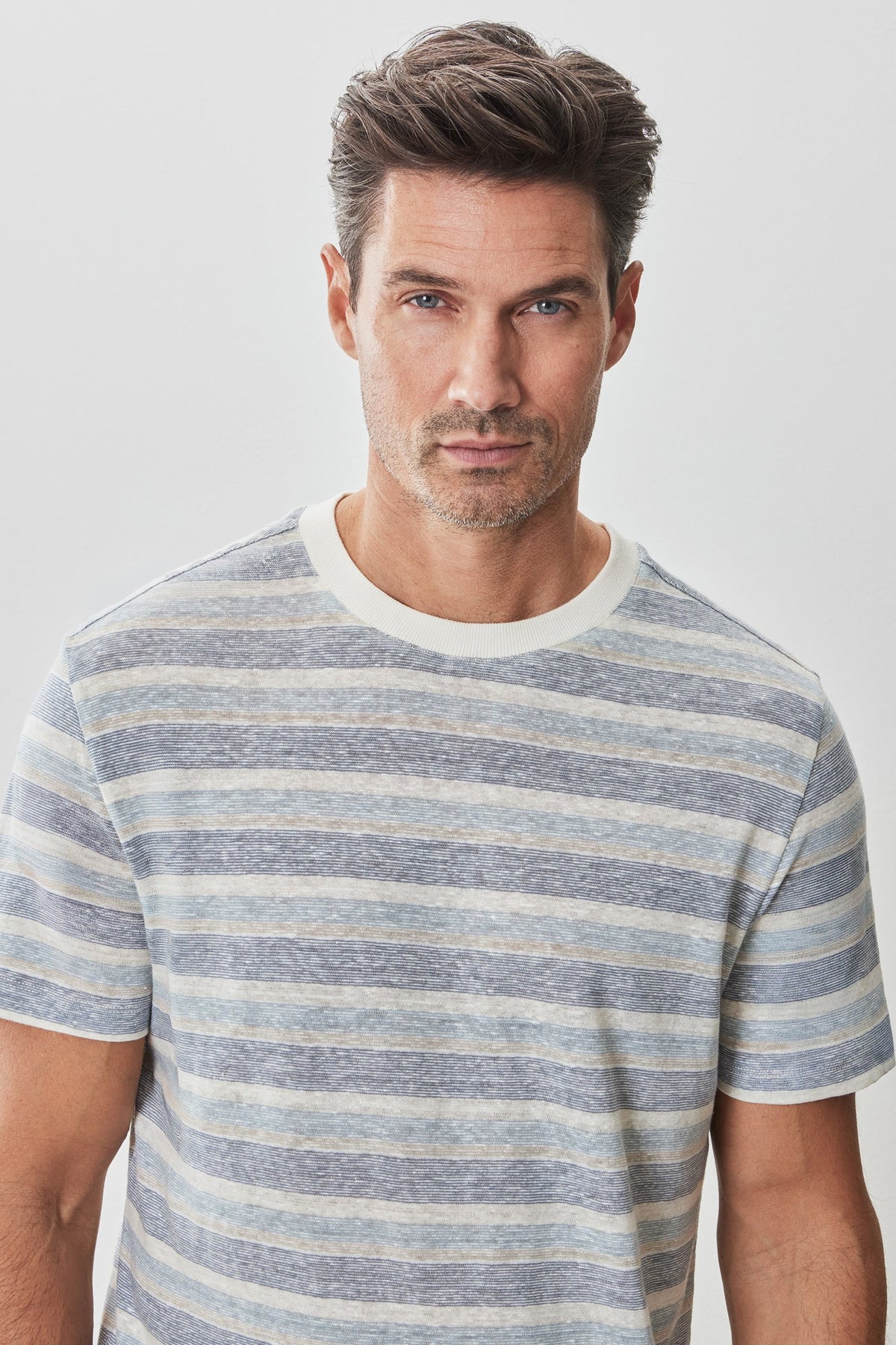 T-Shirt pour homme par Robert Barakett | RB51177 Masino Bleu | Machemise.ca, vêtements mode pour hommes