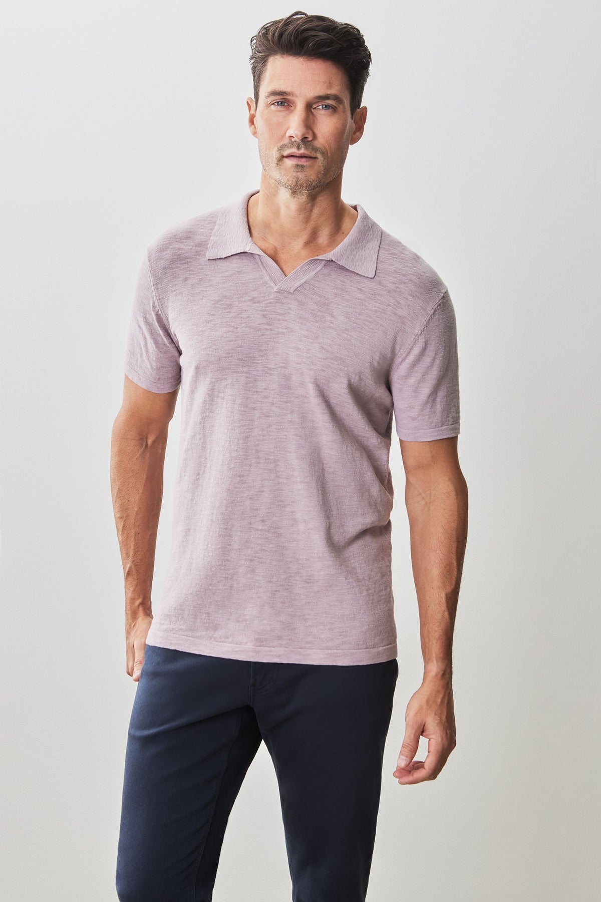 Polo à manches courtes pour homme par Robert Barakett | RB51196 South Shore Corail | Machemise.ca, vêtements mode pour hommes
