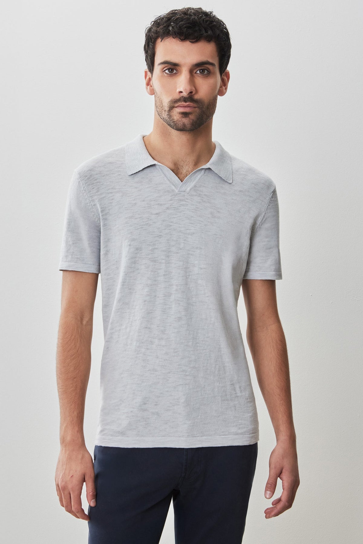 Polo à manches courtes pour homme par Robert Barakett | RB51196 South Shore Gris Clair | Machemise.ca, vêtements mode pour hommes