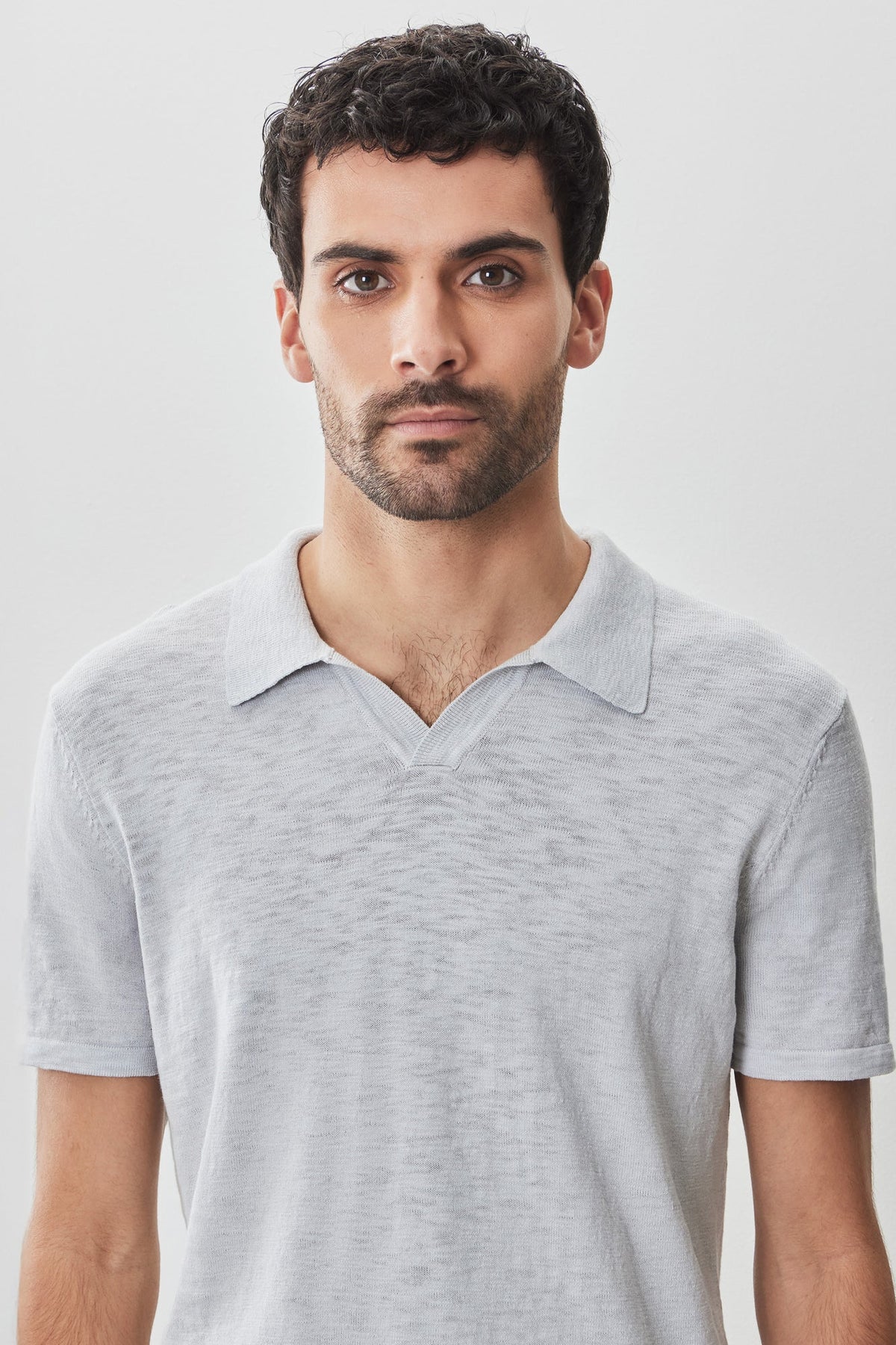 Polo à manches courtes pour homme par Robert Barakett | RB51196 South Shore Gris Clair | Machemise.ca, vêtements mode pour hommes