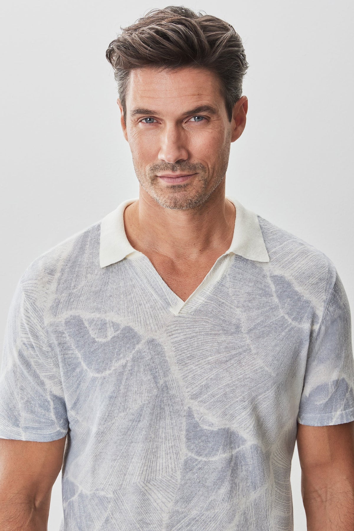 Polo à manches courtes pour homme par Robert Barakett | RB51203 Asher Gris | Machemise.ca, vêtements mode pour hommes
