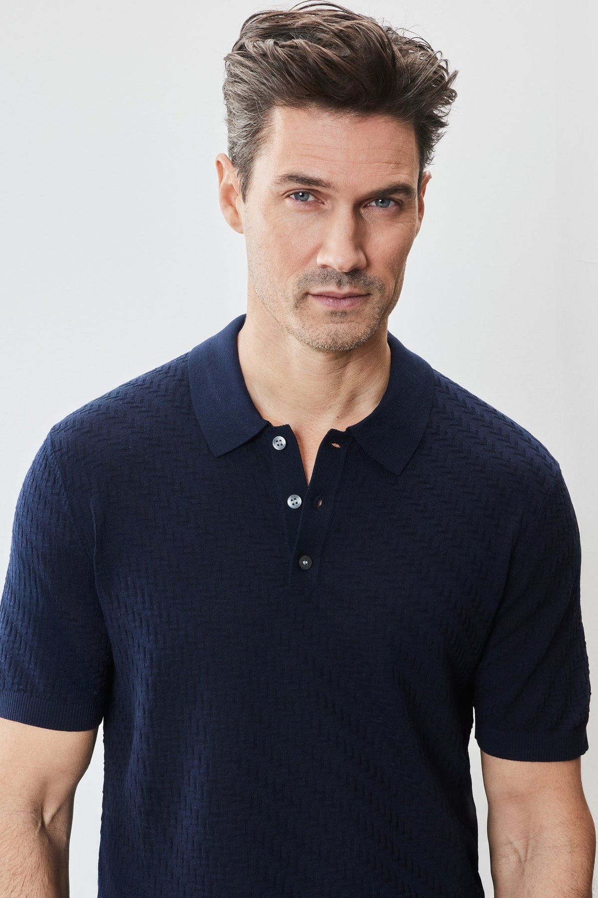 Polo à manches courtes pour homme par Robert Barakett | RB51204 Skelling Bleu Marine | Machemise.ca, vêtements mode pour hommes