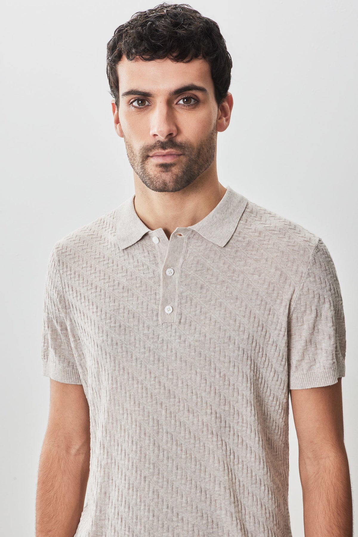 Polo pour homme par Robert Barakett | Skelling RB51204 Brun Clair | Machemise.ca, vêtements mode pour hommes