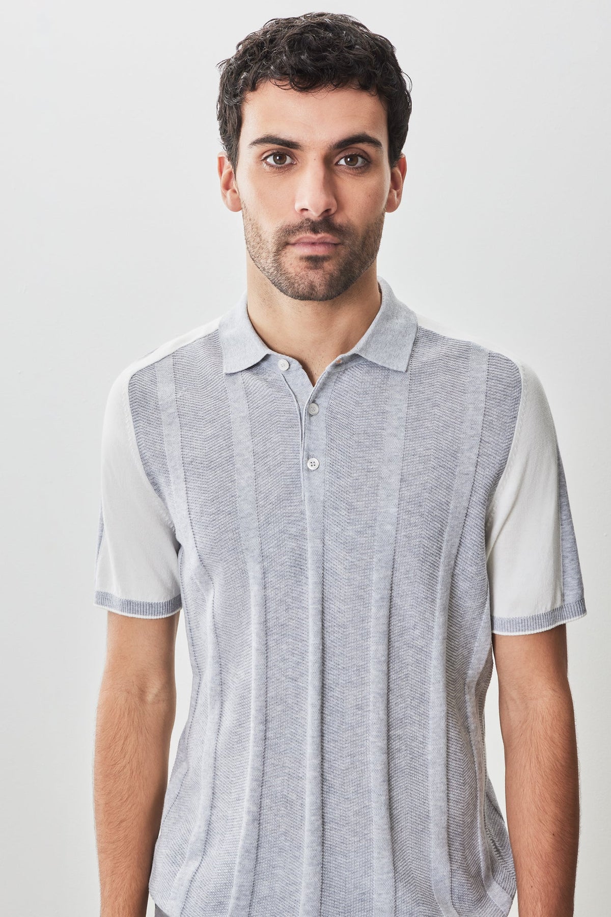 Polo à manches courtes pour homme par Robert Barakett | RB51210 Grady Gris | Machemise.ca, vêtements mode pour hommes