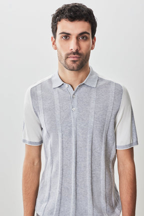 Polo à manches courtes pour homme par Robert Barakett | RB51210 Grady Gris | Machemise.ca, vêtements mode pour hommes