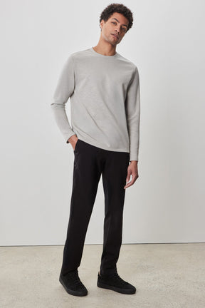 T-Shirt à manches longues col rond pour homme par Robert Barakett | Silvio RB52134 Gris Clair | Machemise.ca, vêtements mode pour hommes