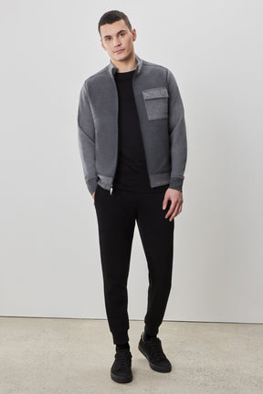 Veste pour homme par Robert Barakett | RB52189 Isaak Charbon | Machemise.ca, vêtements mode pour hommes