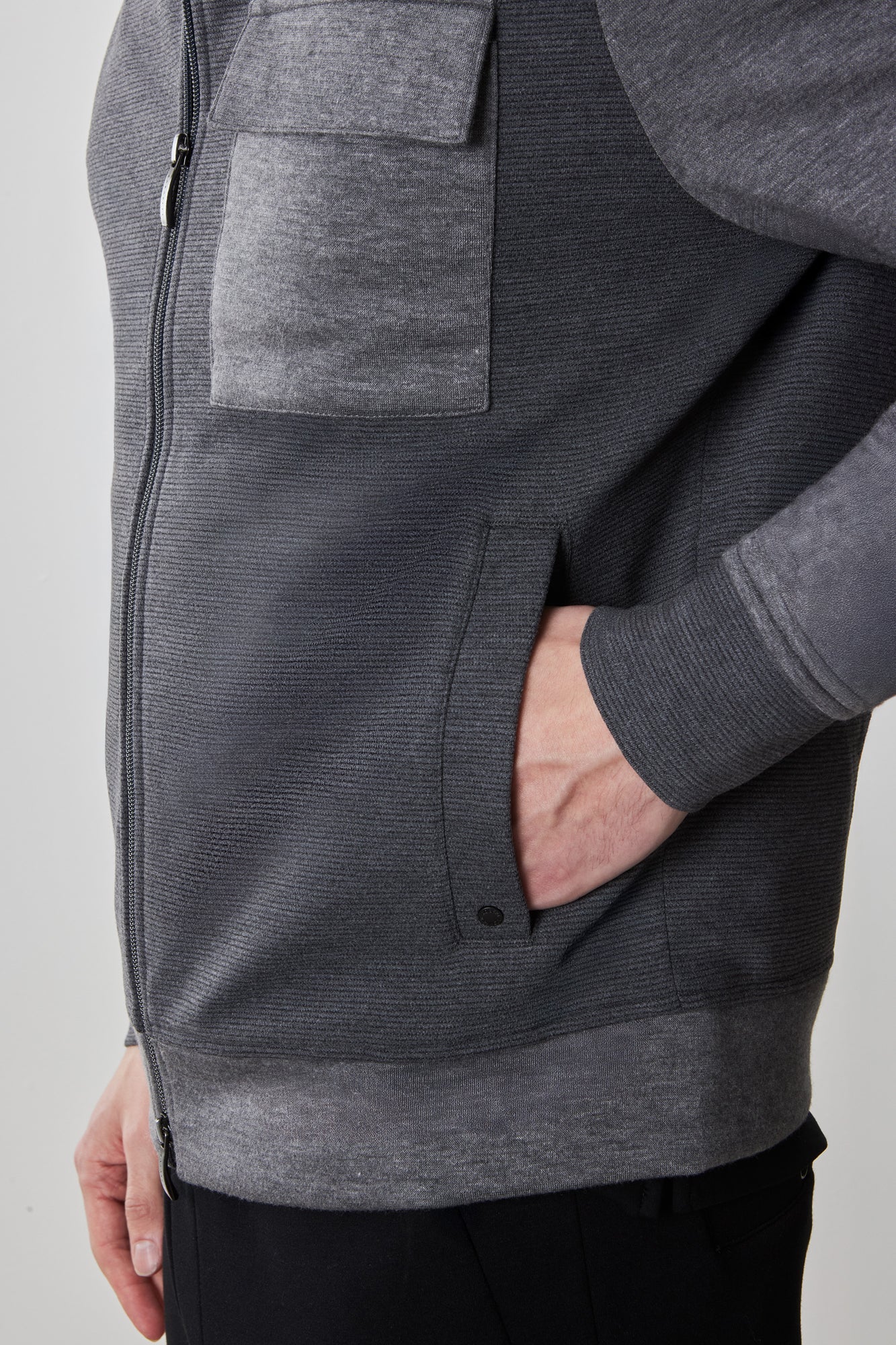 Veste pour homme par Robert Barakett | RB52189 Isaak Charbon | Machemise.ca, vêtements mode pour hommes