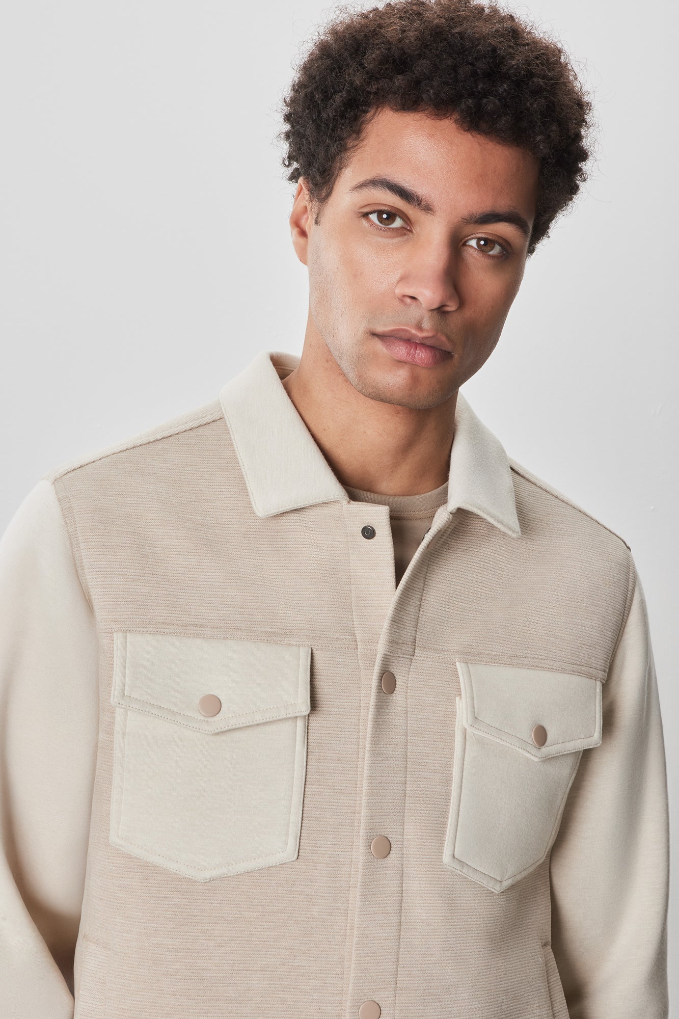 Veste boutonnée pour homme par Robert Barakett | RB52190 Isaak Tan | Machemise.ca, vêtements mode pour hommes