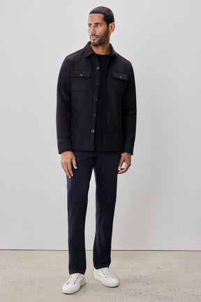 Surchemise pour homme par Robert Barakett | RB52191 Andreas Noir | Machemise.ca, vêtements mode pour hommes