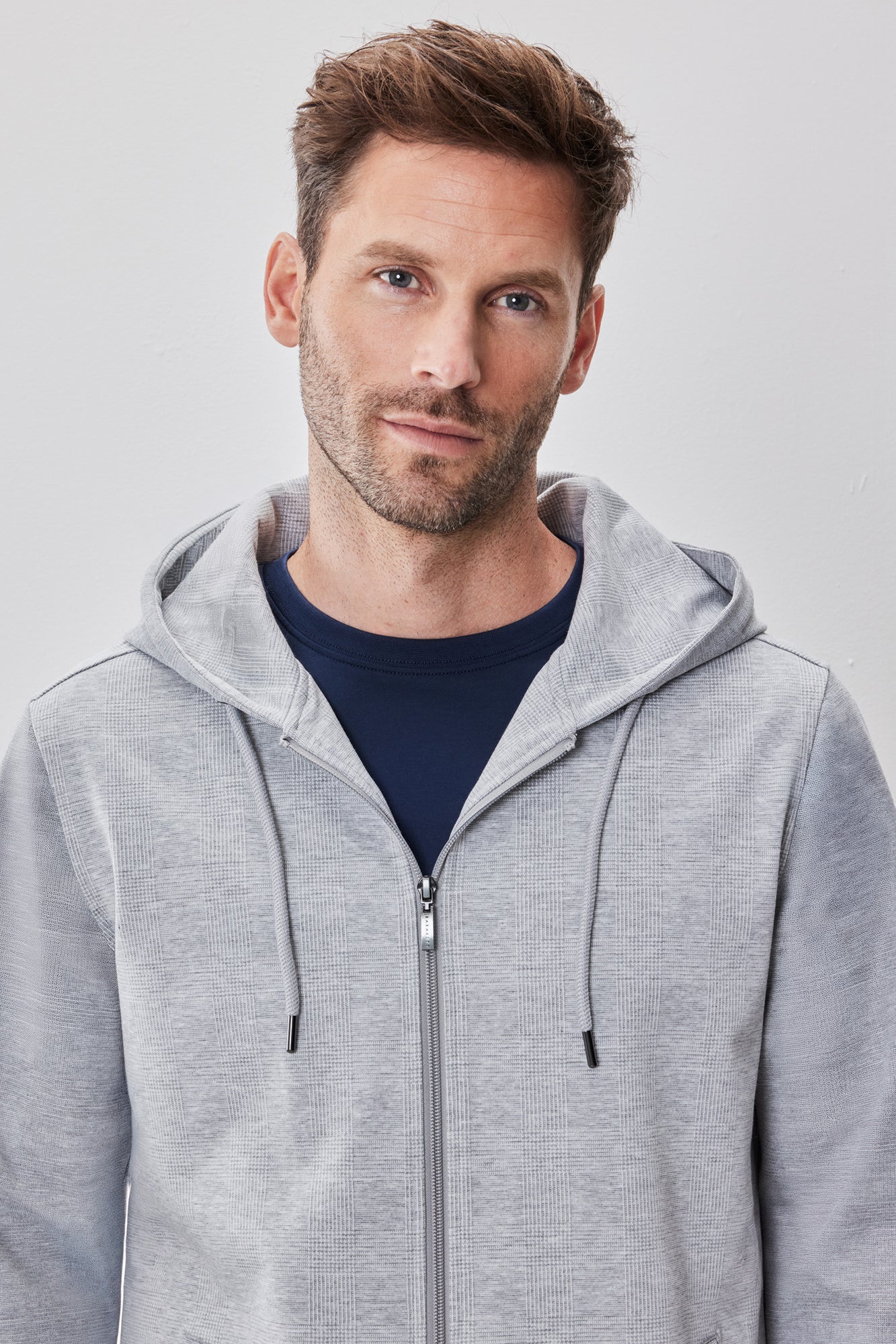 Veste pour homme par Robert Barakett | RB52196 Clifton Gris Pâle | Machemise.ca, vêtements mode pour hommes