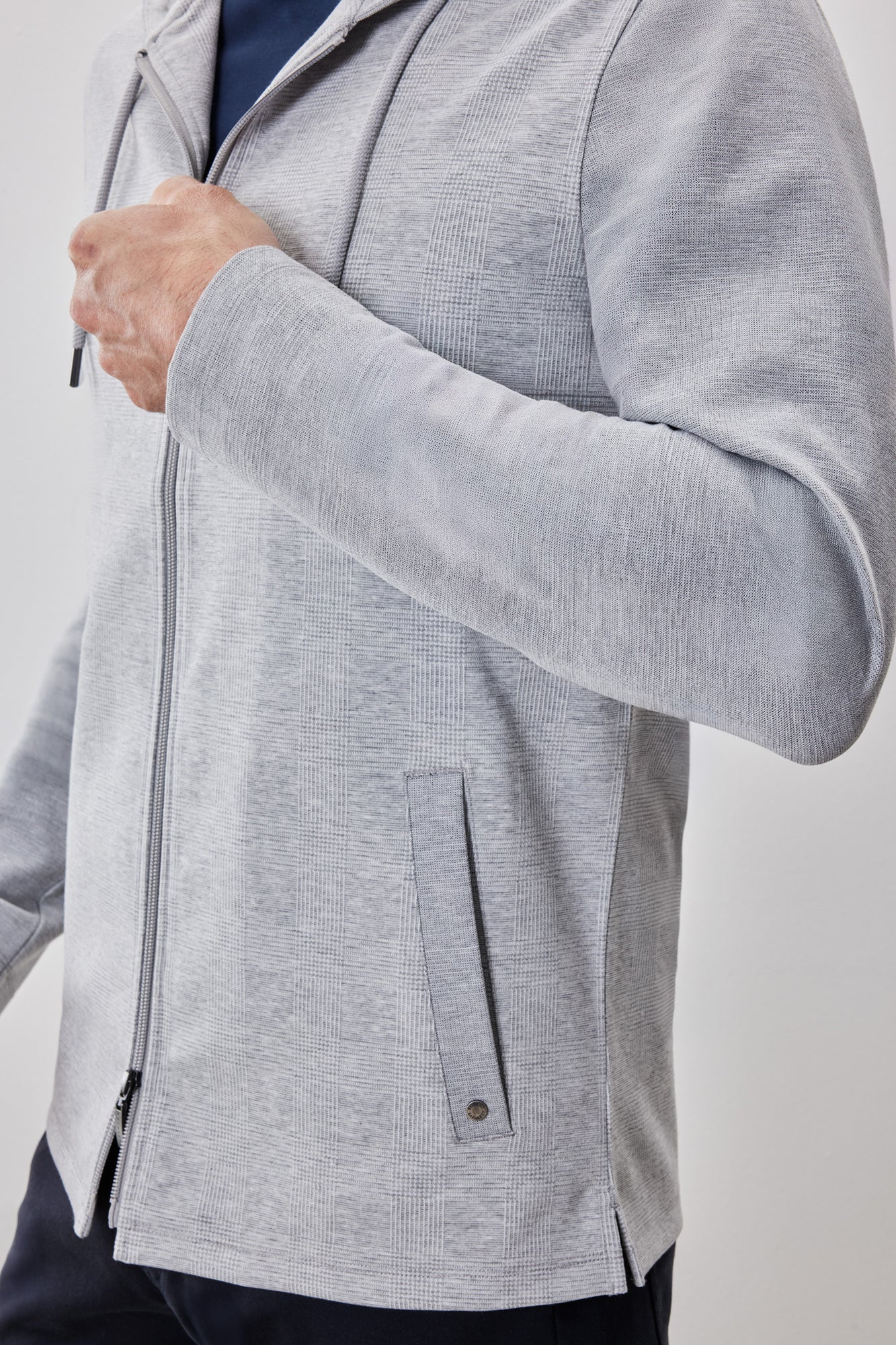 Veste pour homme par Robert Barakett | RB52196 Clifton Gris Pâle | Machemise.ca, vêtements mode pour hommes