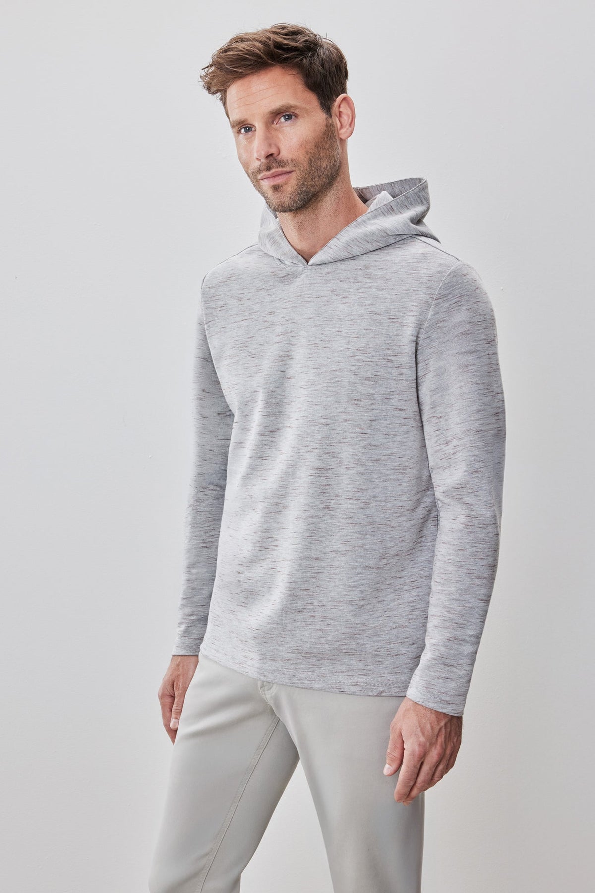 Coton ouaté pour homme par Robert Barakett | RB52288 Connor Gris Pâle | Machemise.ca, vêtements mode pour hommes