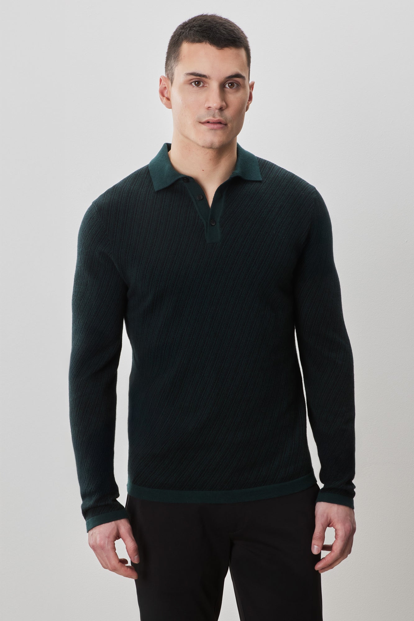 Polo M.L. pour homme par Robert Barakett | RB52321 Borja Vert Profond | Machemise.ca, vêtements mode pour hommes