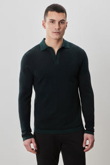 Polo M.L. pour homme par Robert Barakett | RB52321 Borja Vert Profond | Machemise.ca, vêtements mode pour hommes