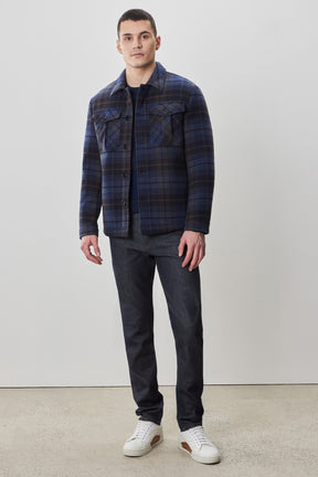 Surchemise pour homme par Robert Barakett | RB52618 Kaden Marine | Machemise.ca, vêtements mode pour hommes