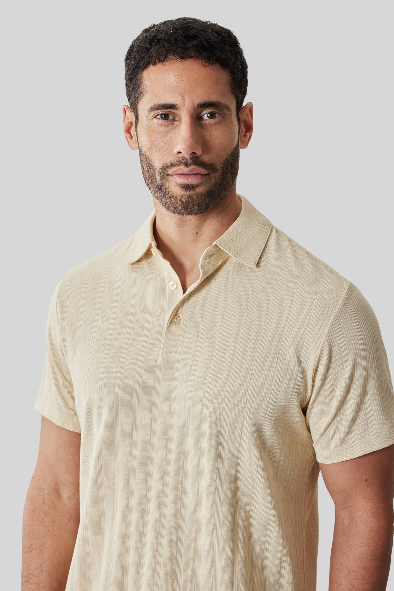 Polo pour homme par Robert Barakett | RB61050 Caspian Jaune Doux | Machemise.ca, vêtements mode pour hommes