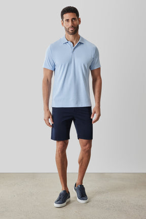 Polo col côtelé pour homme par Robert Barakett | RB61065 Matias Bleu Pâle | Machemise.ca, vêtements mode pour hommes