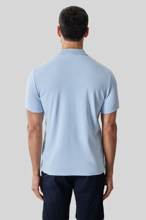 Polo col côtelé pour homme par Robert Barakett | RB61065 Matias Bleu Pâle | Machemise.ca, vêtements mode pour hommes