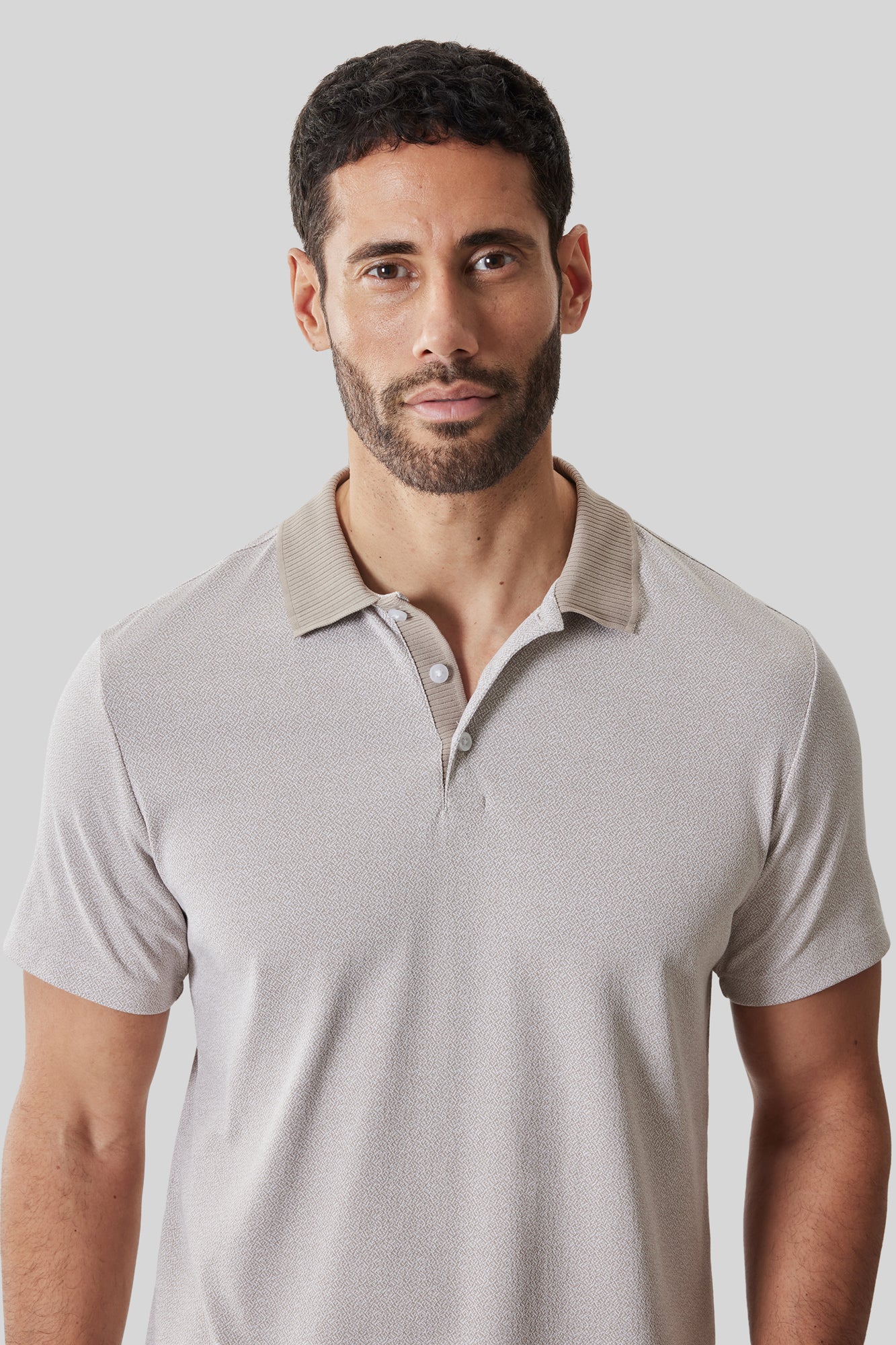Polo col côtelé pour homme par Robert Barakett | RB61065 Matias Ficelle | Machemise.ca, vêtements mode pour hommes