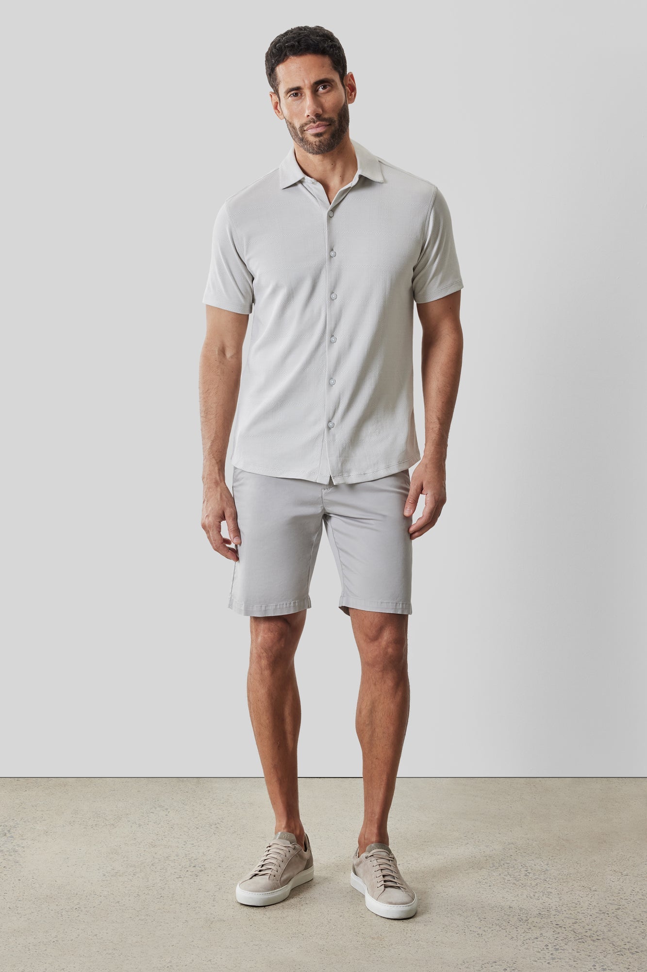 Chemise en Knit pour homme par Robert Barakett | RB61068 Sterling Pierre De Lune | Machemise.ca, vêtements mode pour hommes