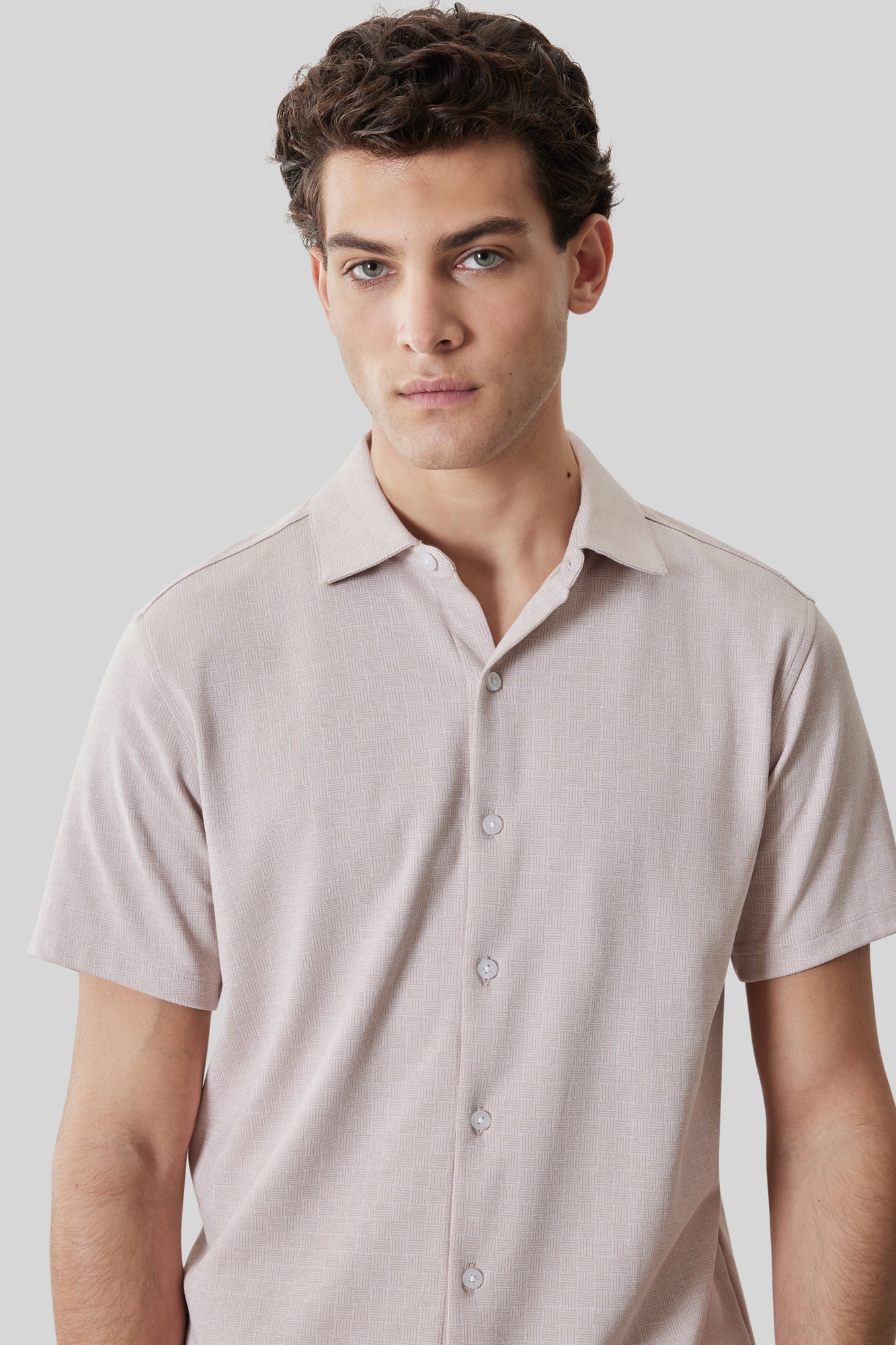 Chemise en Knit pour homme par Robert Barakett | RB61070 Valor Corail Ombré | Machemise.ca, vêtements mode pour hommes
