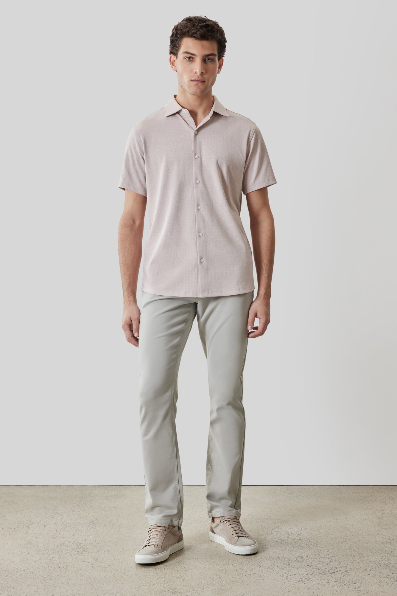 Chemise en Knit pour homme par Robert Barakett | RB61070 Valor Corail Ombré | Machemise.ca, vêtements mode pour hommes
