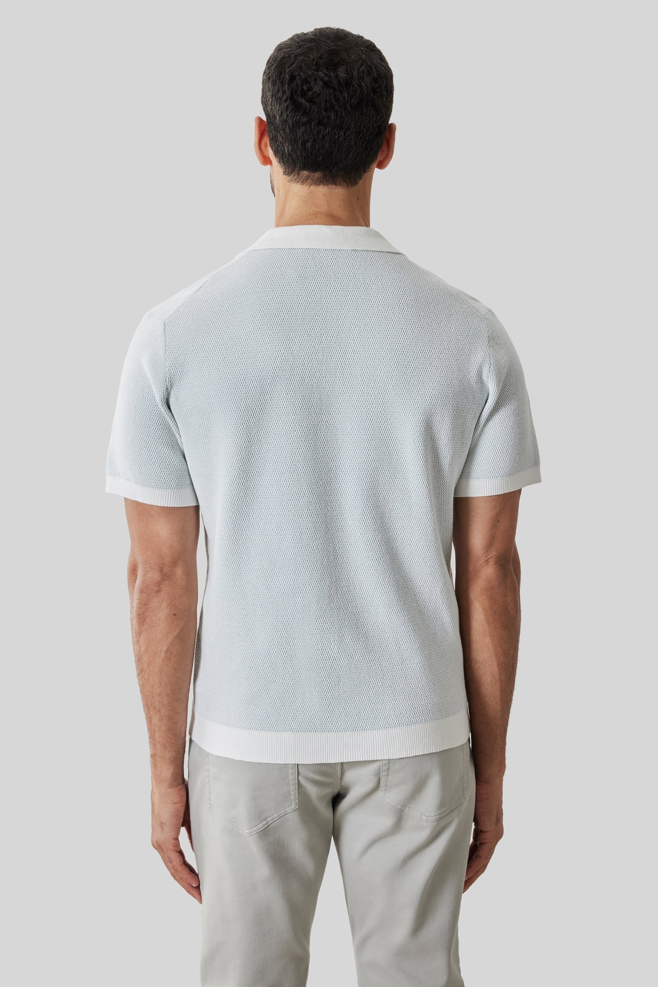 Polo pour homme par Robert Barakett | RB61097 Ronric Sarcelle Poussiéreuse | Machemise.ca, vêtements mode pour hommes