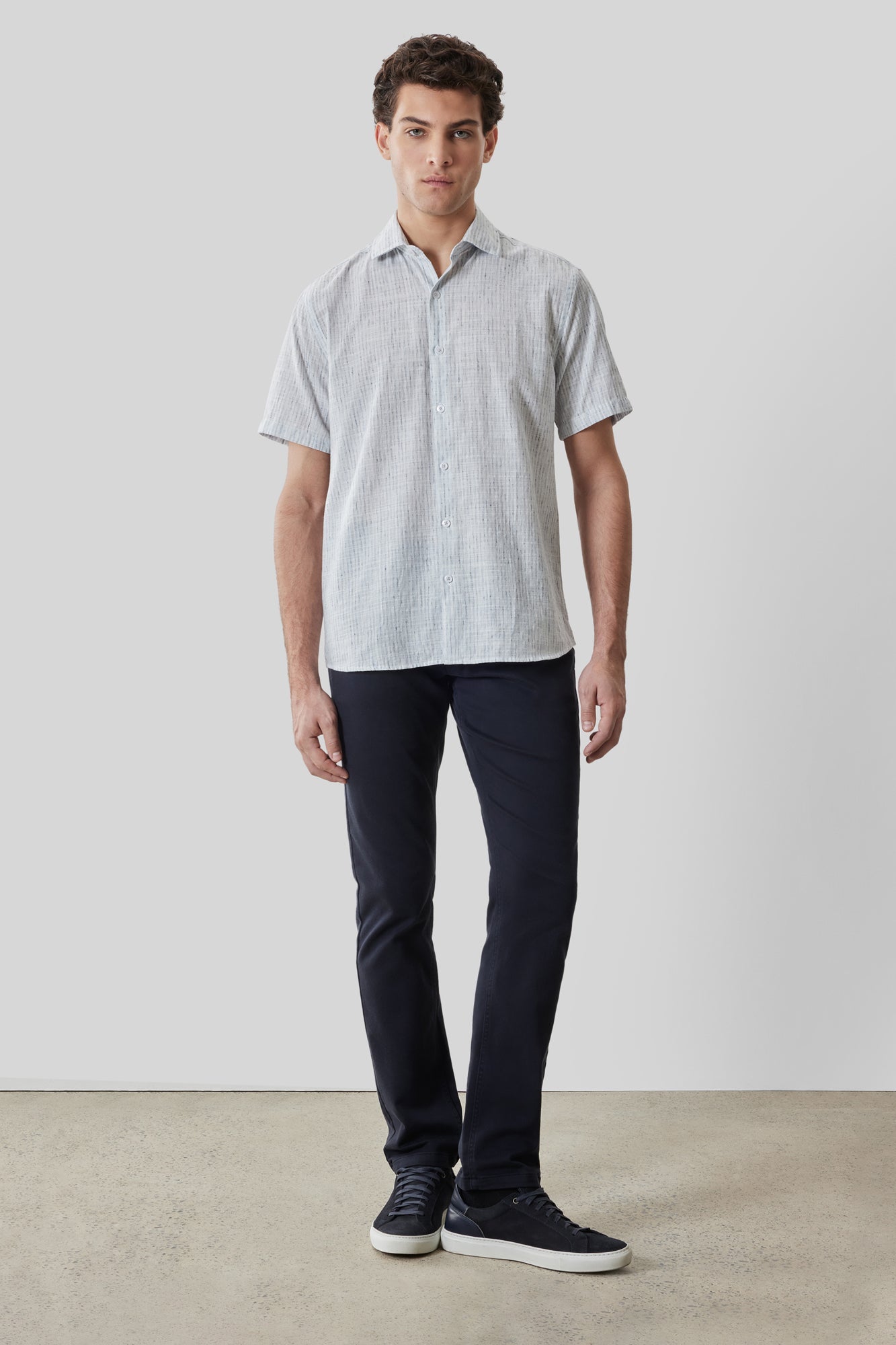 Chemise tissée pour homme par Robert Barakett | RB61148 Daxton Bleu Délavé | Machemise.ca, vêtements mode pour hommes