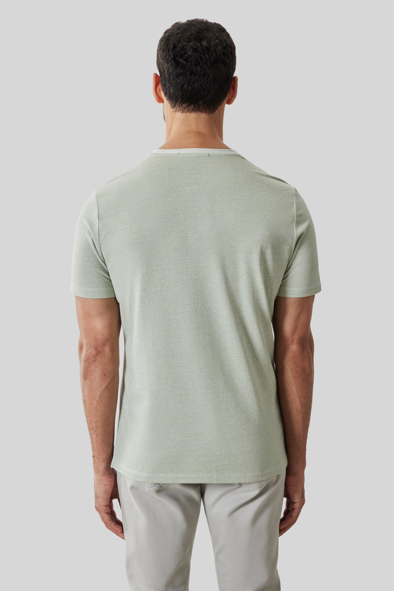T-Shirt col rond pour homme par Robert Barakett | RB61191 Roscoe Vert Désert | Machemise.ca, vêtements mode pour hommes