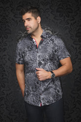 Chemise manches courtes en Knit pour homme par Au Noir | RONALDO(SS) Noir | Machemise.ca, inventaire complet de la marque Au Noir