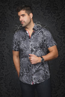 Chemise manches courtes en Knit pour homme par Au Noir | RONALDO(SS) Noir | Machemise.ca, inventaire complet de la marque Au Noir