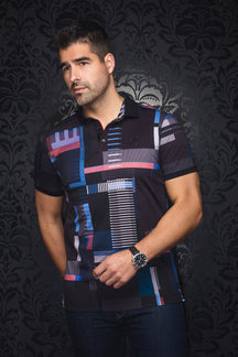 Polo for men by Au Noir | SANREMO Black | Menshirt.com, complete inventory of the Au Noir brand