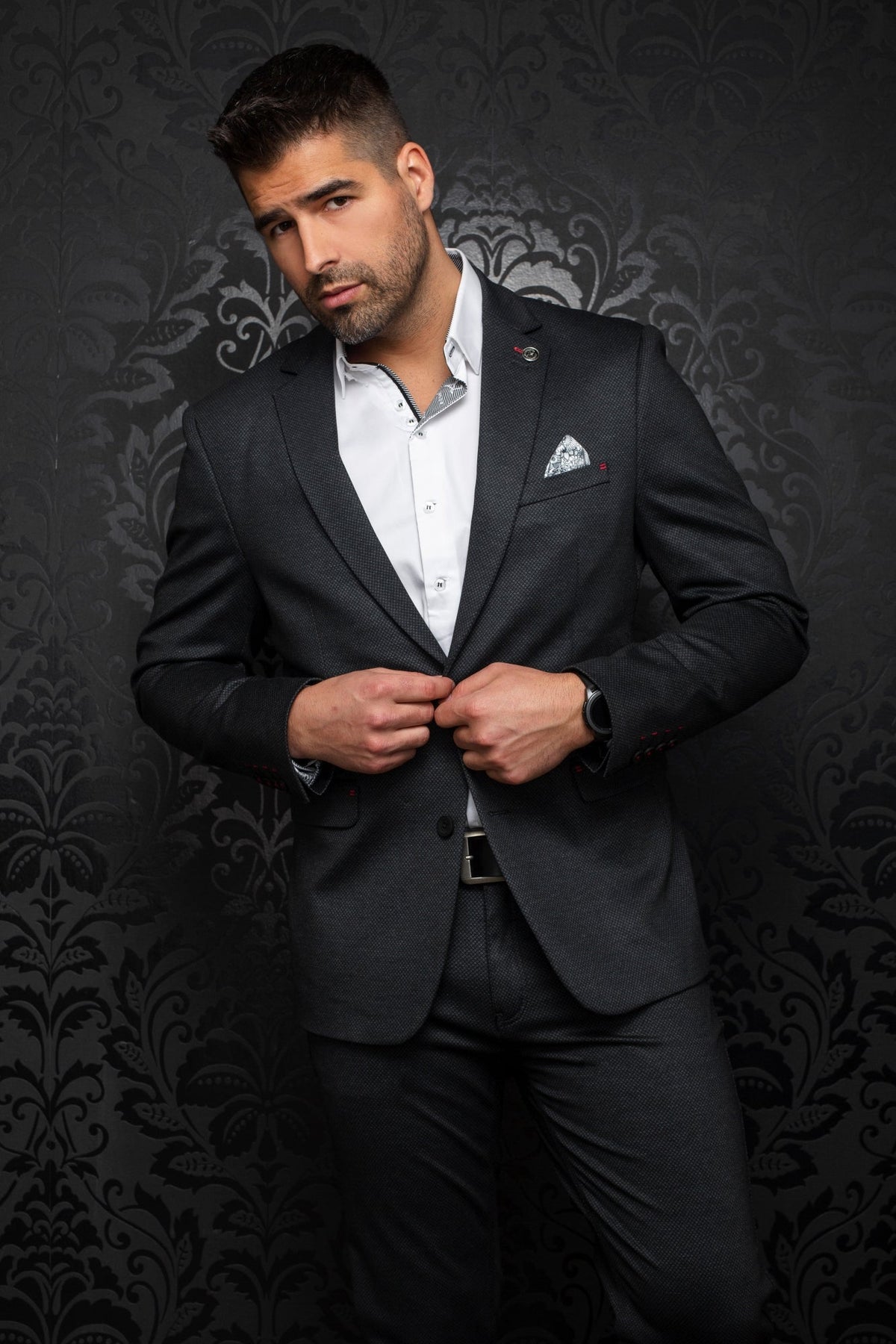 Blazer for men by Au Noir | SCOTT Dark Grey | Menshirt, fashion clothing for men & women