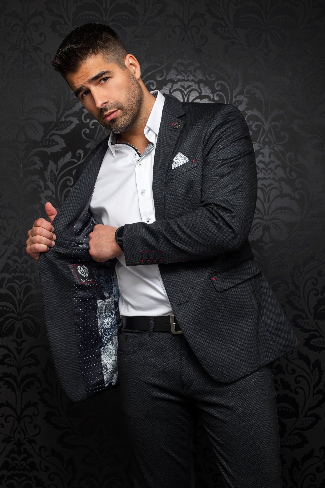 Blazer for men by Au Noir | SCOTT Dark Grey | Menshirt, fashion clothing for men & women