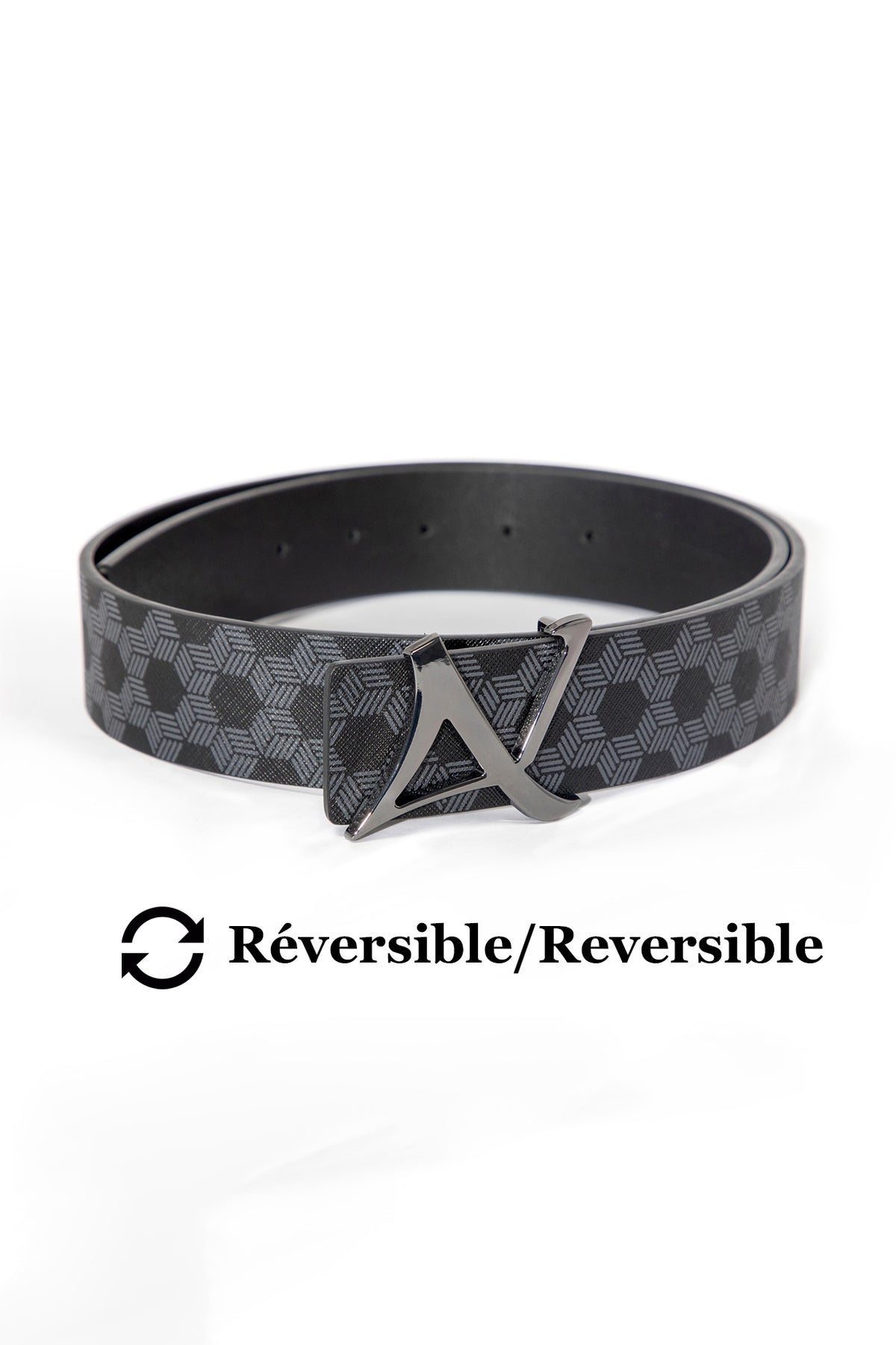 Ceinture pour homme par Au Noir | SHELBY Noir Métal | Machemise.ca, inventaire complet de la marque Au Noir