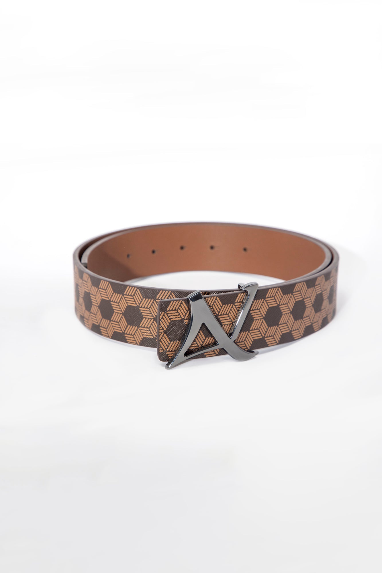 Belt for men by Au Noir | SHELBY Brown Metal | Menshirt.com, complete inventory of the Au Noir brand