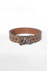 Belt for men by Au Noir | SHELBY Brown Metal | Menshirt.com, complete inventory of the Au Noir brand