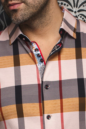 Knit long sleeve shirt for men by Au Noir | SCHUMANN Tobacco | Menshirt.com, complete inventory of the Au Noir brand