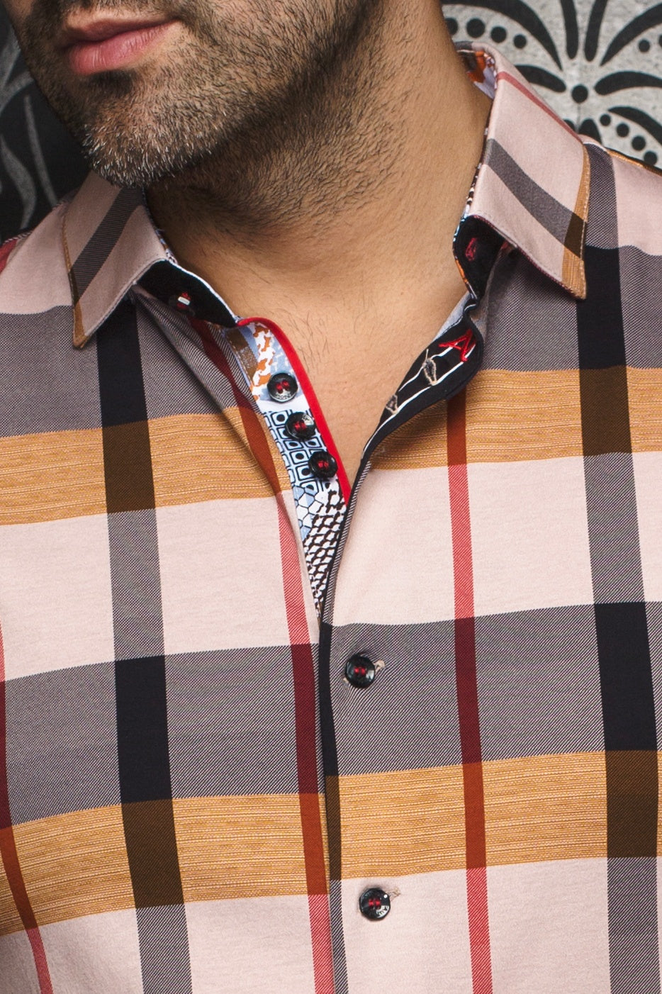 Knit long sleeve shirt for men by Au Noir | SCHUMANN Tobacco | Menshirt.com, complete inventory of the Au Noir brand