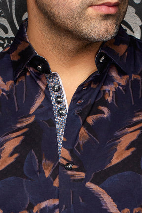 Chemise manches courtes en Knit extensible pour homme par Au Noir | SILVERCLIF (SS) Noir | Machemise.ca, inventaire complet de la marque Au Noir