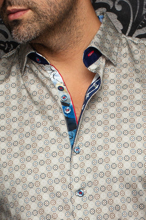 Chemise manches longues en coton extensible pour homme par Au Noir | SKYDALE Pierre | Machemise.ca, inventaire complet de la marque Au Noir