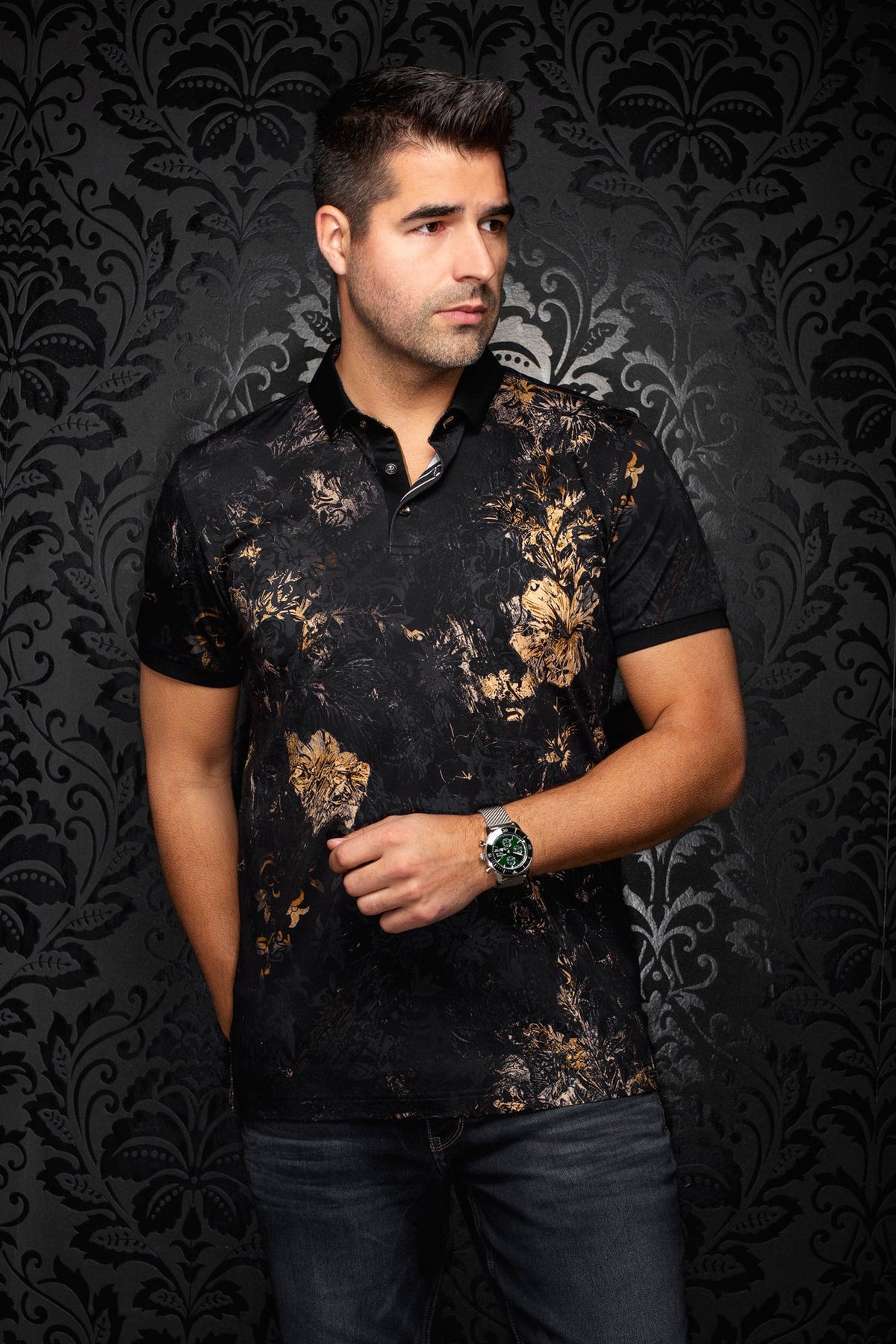 Polo pour homme par Au Noir | SUMATRAN Noir | Machemise.ca, inventaire complet de la marque Au Noir