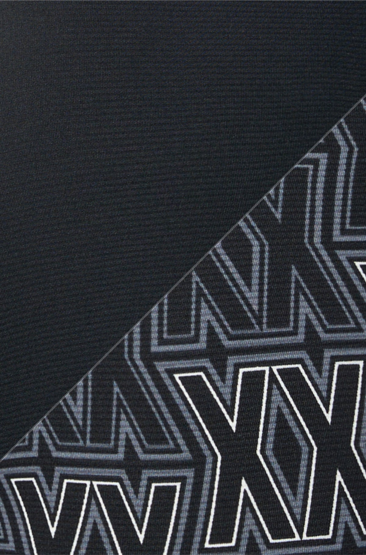 Men's black underwear, detail view by Saxx