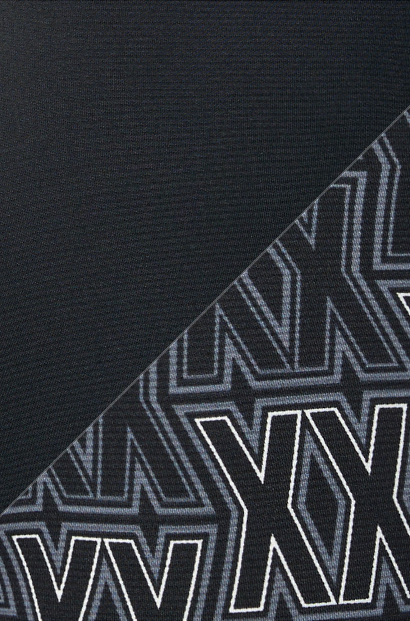 Men's black underwear, detail view by Saxx